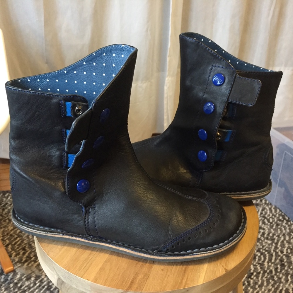 Black Camper Boots Size 38